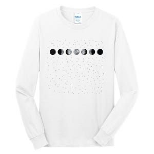 Moon Phases Astronomy Tall Long Sleeve T-Shirt