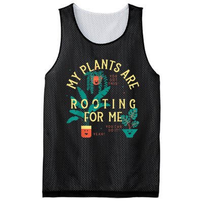 My Plants Are Rooting For Me Plant funny gardening Mesh Reversible Basketball Jersey Tank