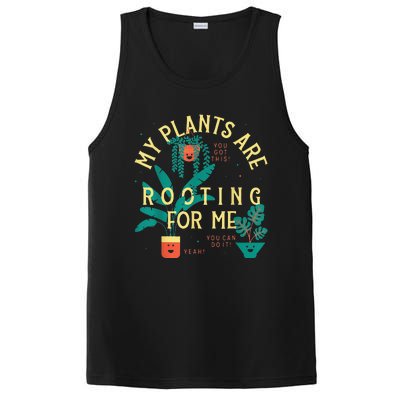 My Plants Are Rooting For Me Plant funny gardening PosiCharge Competitor Tank