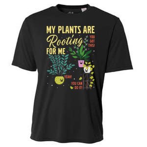 My Plants Are Rooting For Me Gardener Garderning Cooling Performance Crew T-Shirt