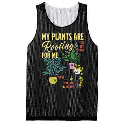 My Plants Are Rooting For Me Gardener Garderning Mesh Reversible Basketball Jersey Tank