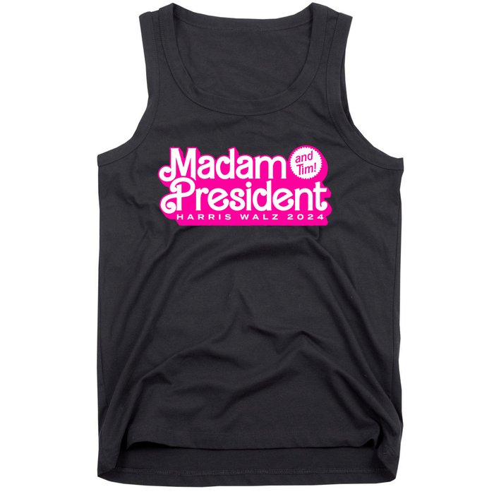 Madam President And Tim Harris & Tim Walz 2024 Tank Top