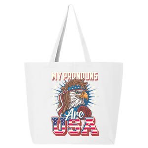 My Pronouns Are Usa Funny American Saying 25L Jumbo Tote