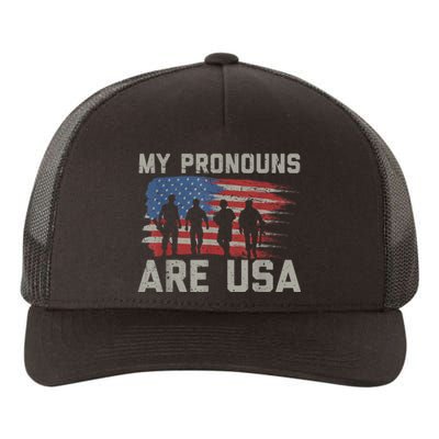 My Pronouns Are Usa Yupoong Adult 5-Panel Trucker Hat