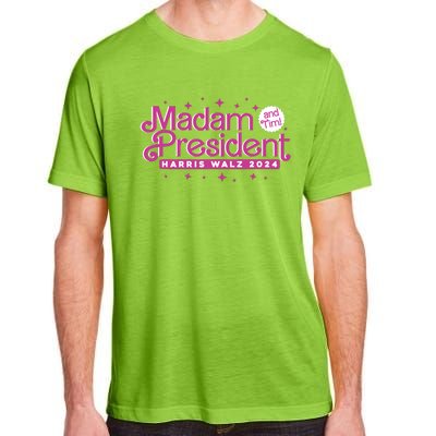 Madam President And Tim Kamala Harris And Tim Walz 2024 Adult ChromaSoft Performance T-Shirt