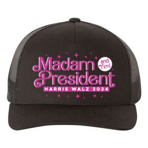 Madam President And Tim Kamala Harris And Tim Walz 2024 Yupoong Adult 5-Panel Trucker Hat