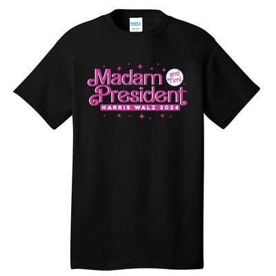 Madam President And Tim Kamala Harris And Tim Walz 2024 Tall T-Shirt