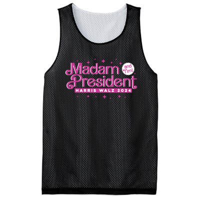 Madam President And Tim Kamala Harris And Tim Walz 2024 Mesh Reversible Basketball Jersey Tank