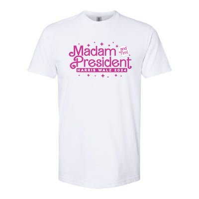 Madam President And Tim Kamala Harris And Tim Walz 2024 Softstyle CVC T-Shirt