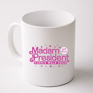 Madam President And Tim Kamala Harris And Tim Walz 2024 Coffee Mug