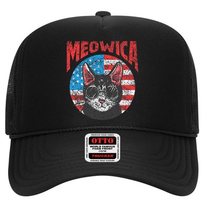 Meowica Patriotic America 4Th Of July Independence Usa Us Trucker Hat