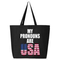 My Pronouns Are USA Patriotic 25L Jumbo Tote