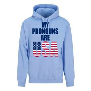 My Pronouns Are USA Patriotic Unisex Surf Hoodie