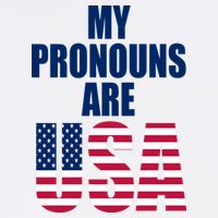 My Pronouns Are USA Patriotic Performance Shirt