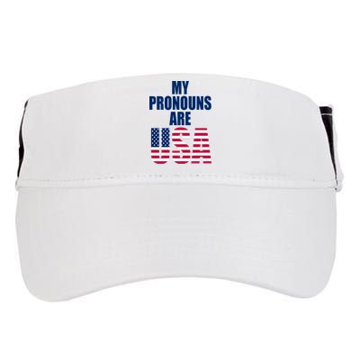 My Pronouns Are USA Patriotic Adult Drive Performance Visor