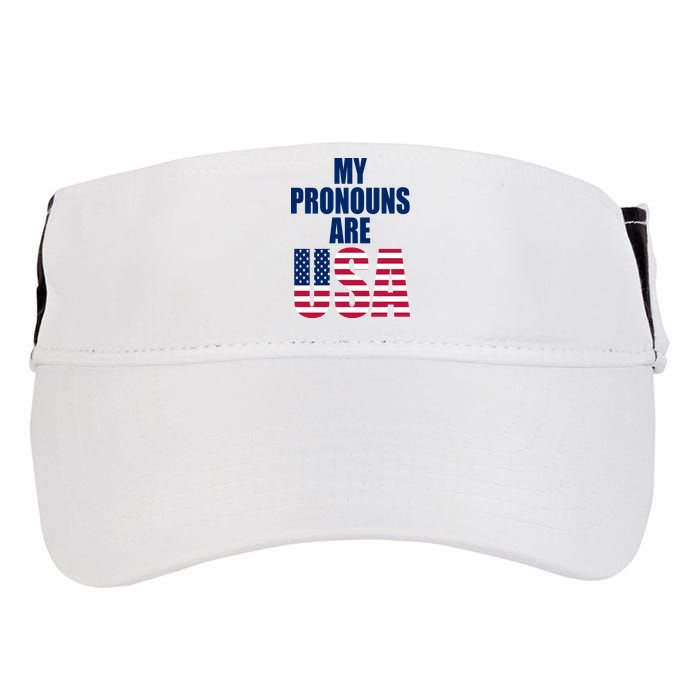 My Pronouns Are USA Patriotic Adult Drive Performance Visor