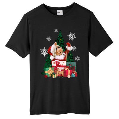 Miss Piggy Around The Christmas Tree Miss Piggy Christmas Tree Tall Fusion ChromaSoft Performance T-Shirt