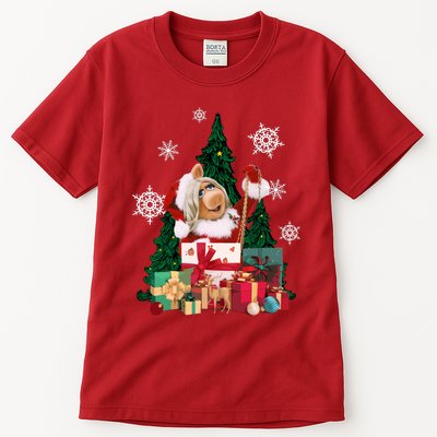 Miss Piggy Around The Christmas Tree Miss Piggy Christmas Tree Tall T-Shirt