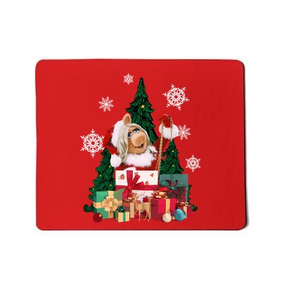 Miss Piggy Around The Christmas Tree Miss Piggy Christmas Tree Mousepad