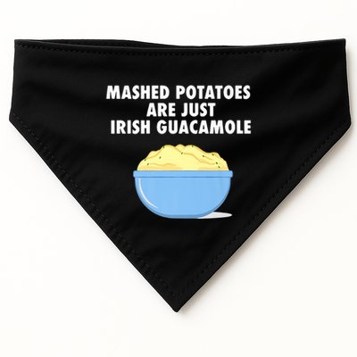Mashed Potatoes Are Just Irish Guacamole Funny Food USA-Made Doggie Bandana