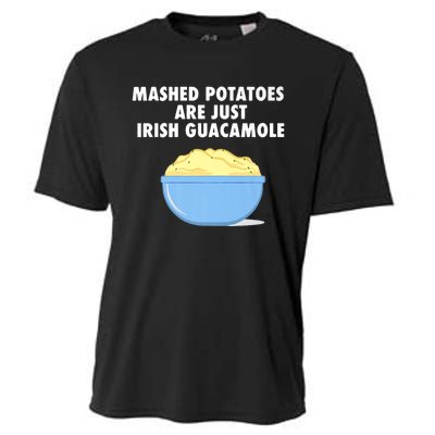 Mashed Potatoes Are Just Irish Guacamole Funny Food Cooling Performance Crew T-Shirt