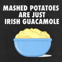 Mashed Potatoes Are Just Irish Guacamole Funny Food Adult Drive Performance Visor