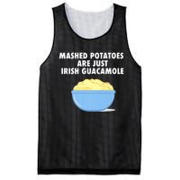 Mashed Potatoes Are Just Irish Guacamole Funny Food Mesh Reversible Basketball Jersey Tank