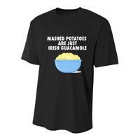 Mashed Potatoes Are Just Irish Guacamole Funny Food Youth Performance Sprint T-Shirt