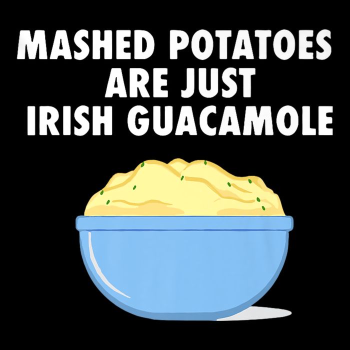 Mashed Potatoes Are Just Irish Guacamole Funny Food Youth Performance Sprint T-Shirt