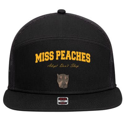 Miss Peaches Adopt Don’T Shop 7 Panel Mesh Trucker Snapback Hat