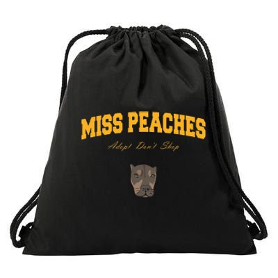 Miss Peaches Adopt Don’T Shop Drawstring Bag