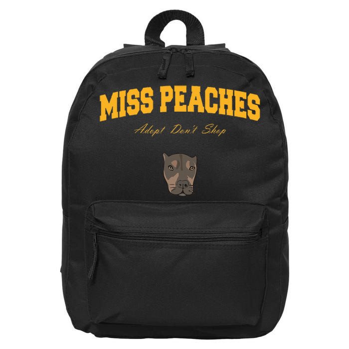 Miss Peaches Adopt Don’T Shop 16 in Basic Backpack