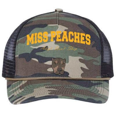 Miss Peaches Adopt Don’T Shop Retro Rope Trucker Hat Cap