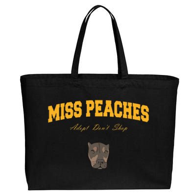 Miss Peaches Adopt Don’T Shop Cotton Canvas Jumbo Tote