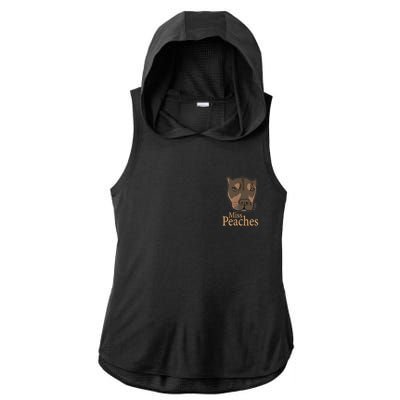 Miss Peaches Adopt Don’T Shop Ladies PosiCharge Tri-Blend Wicking Draft Hoodie Tank