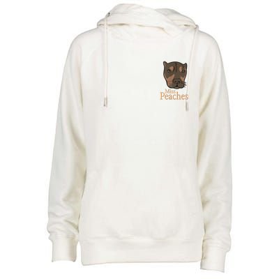 Miss Peaches Adopt Don’T Shop Womens Funnel Neck Pullover Hood