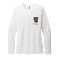 Miss Peaches Adopt Don’T Shop Womens CVC Long Sleeve Shirt