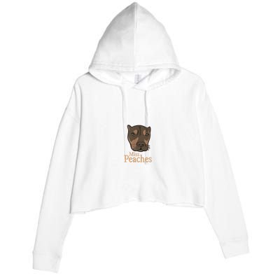 Miss Peaches Adopt Don’T Shop Crop Fleece Hoodie