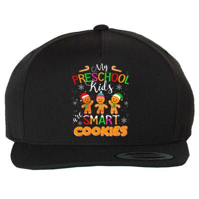 My Preschool Are Smart Cookies Christmas Teacher Gift Wool Snapback Cap