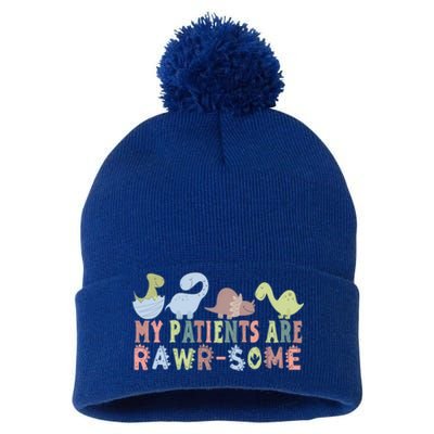 My Patients Are RawrSome Nurse Meaningful Gift Pom Pom 12in Knit Beanie