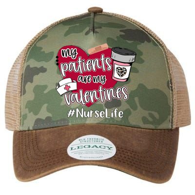 My Patients Are My Valentines Nurse Life Love Gift Legacy Tie Dye Trucker Hat