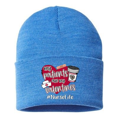 My Patients Are My Valentines Nurse Life Love Gift Sustainable Knit Beanie