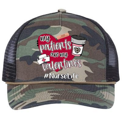 My Patients Are My Valentines Nurse Life Love Gift Retro Rope Trucker Hat Cap