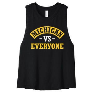 Michigan Pride Bold Statement Apparel Show Your Allegiance Women's Racerback Cropped Tank