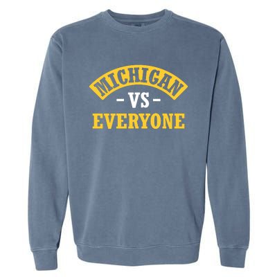 Michigan Pride Bold Statement Apparel Show Your Allegiance Garment-Dyed Sweatshirt