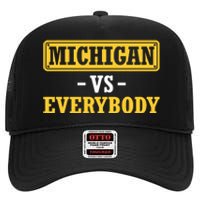 Michigan Pride Bold Statement Apparel For Sports Fans High Crown Mesh Back Trucker Hat