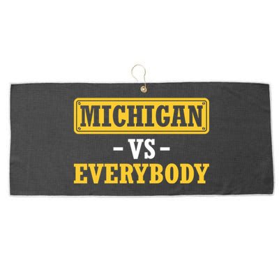 Michigan Pride Bold Statement Apparel For Sports Fans Large Microfiber Waffle Golf Towel