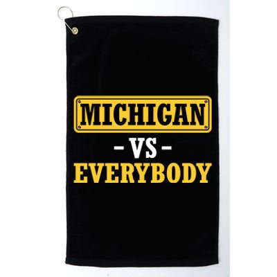 Michigan Pride Bold Statement Apparel For Sports Fans Platinum Collection Golf Towel