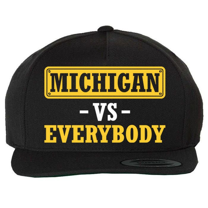 Michigan Pride Bold Statement Apparel For Sports Fans Wool Snapback Cap