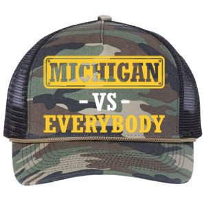 Michigan Pride Bold Statement Apparel For Sports Fans Retro Rope Trucker Hat Cap